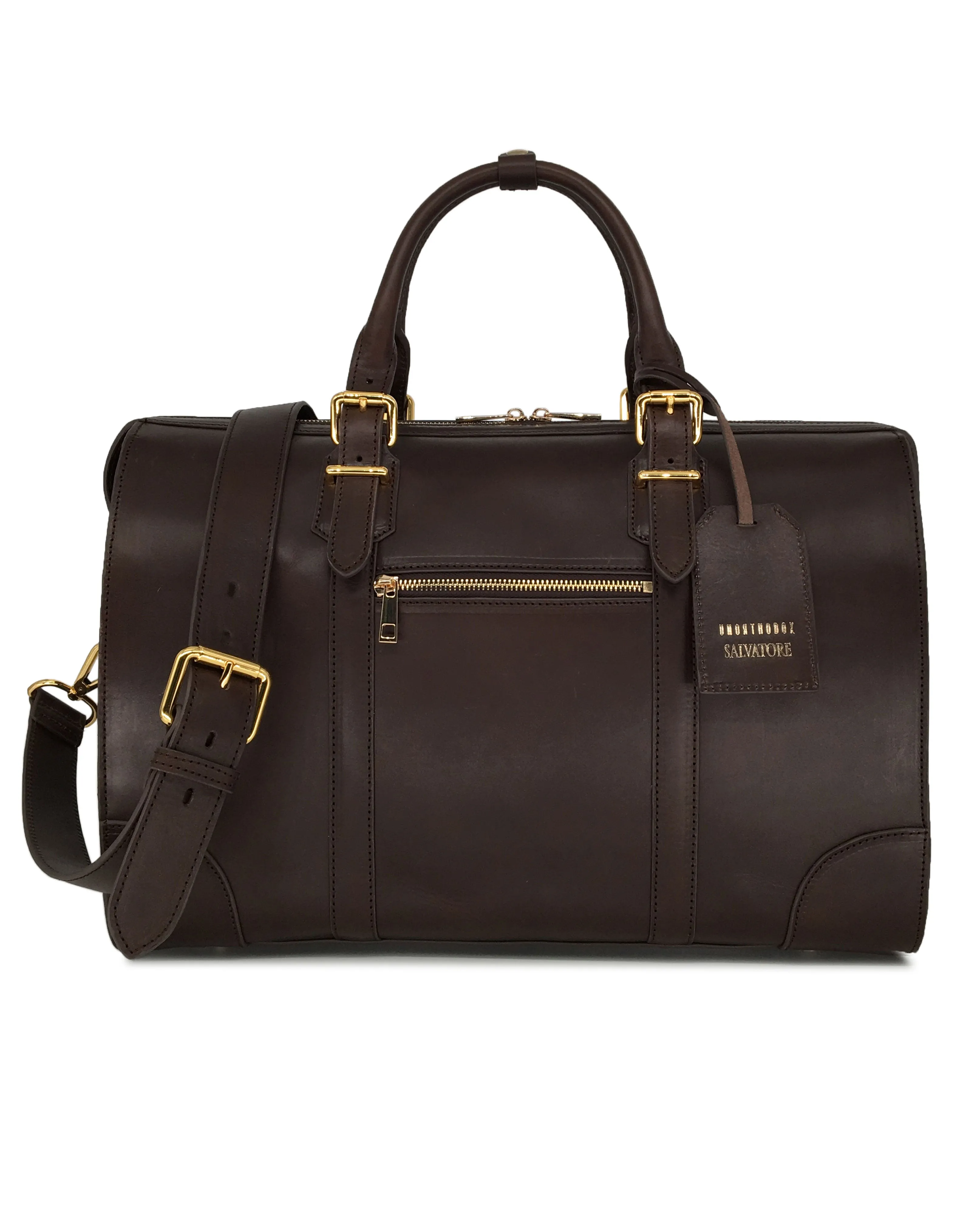 The Viaggio Leather Duffel (Dark Choco)