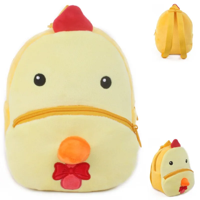Wenkouban 3D Cartoon Plush Children Backpacks Kindergarten School Bags For Baby Boys And Girls Backpacks Cute Animal Kids Backpack Bookbag