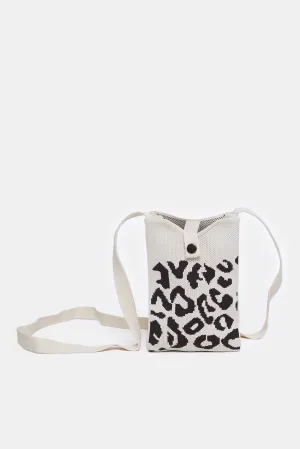 Women White And Black Mobile Wallet