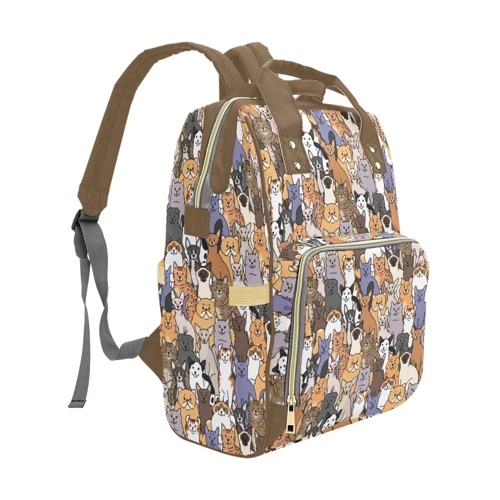 World of Cats Multifunctional Diaper Backpack Bag