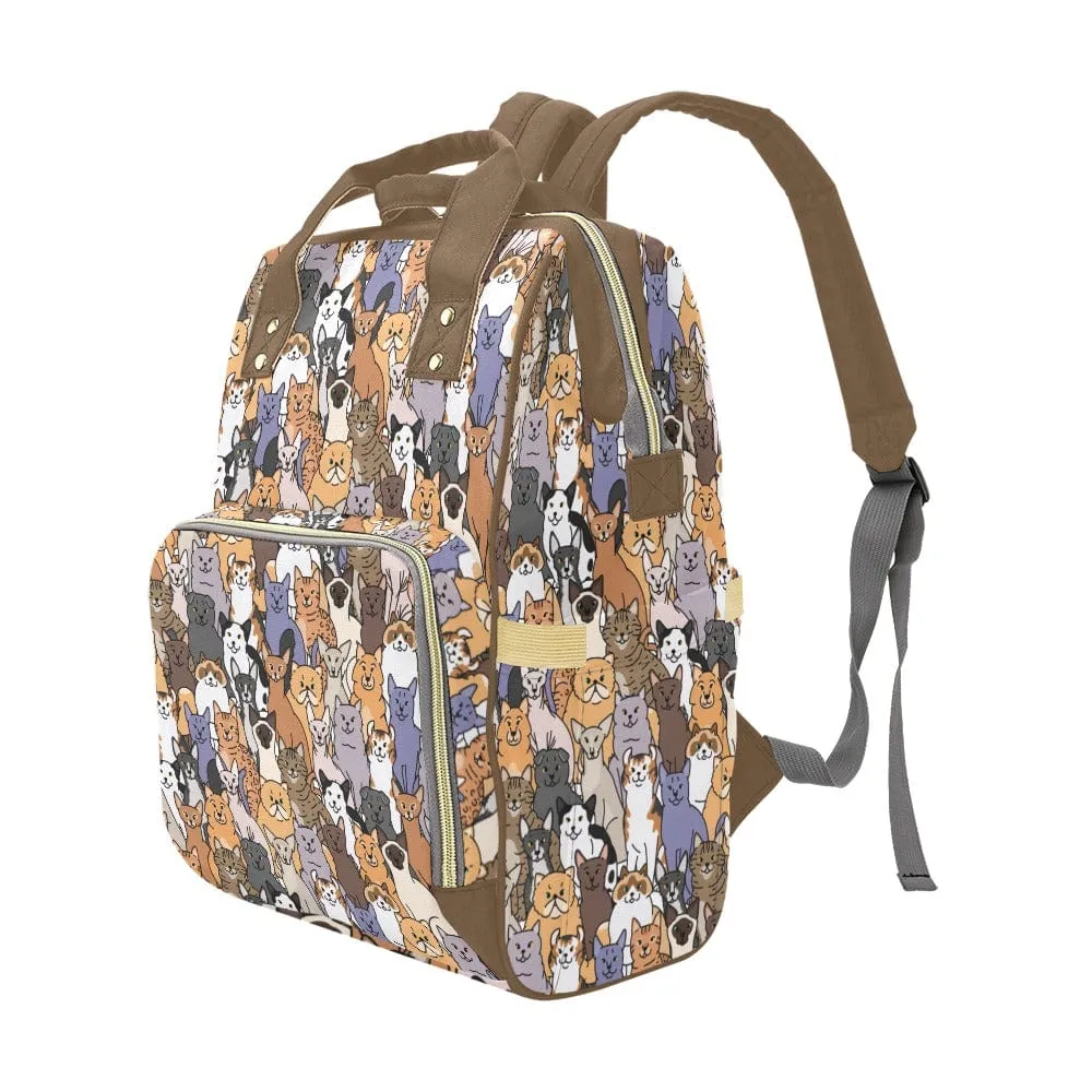 World of Cats Multifunctional Diaper Backpack Bag