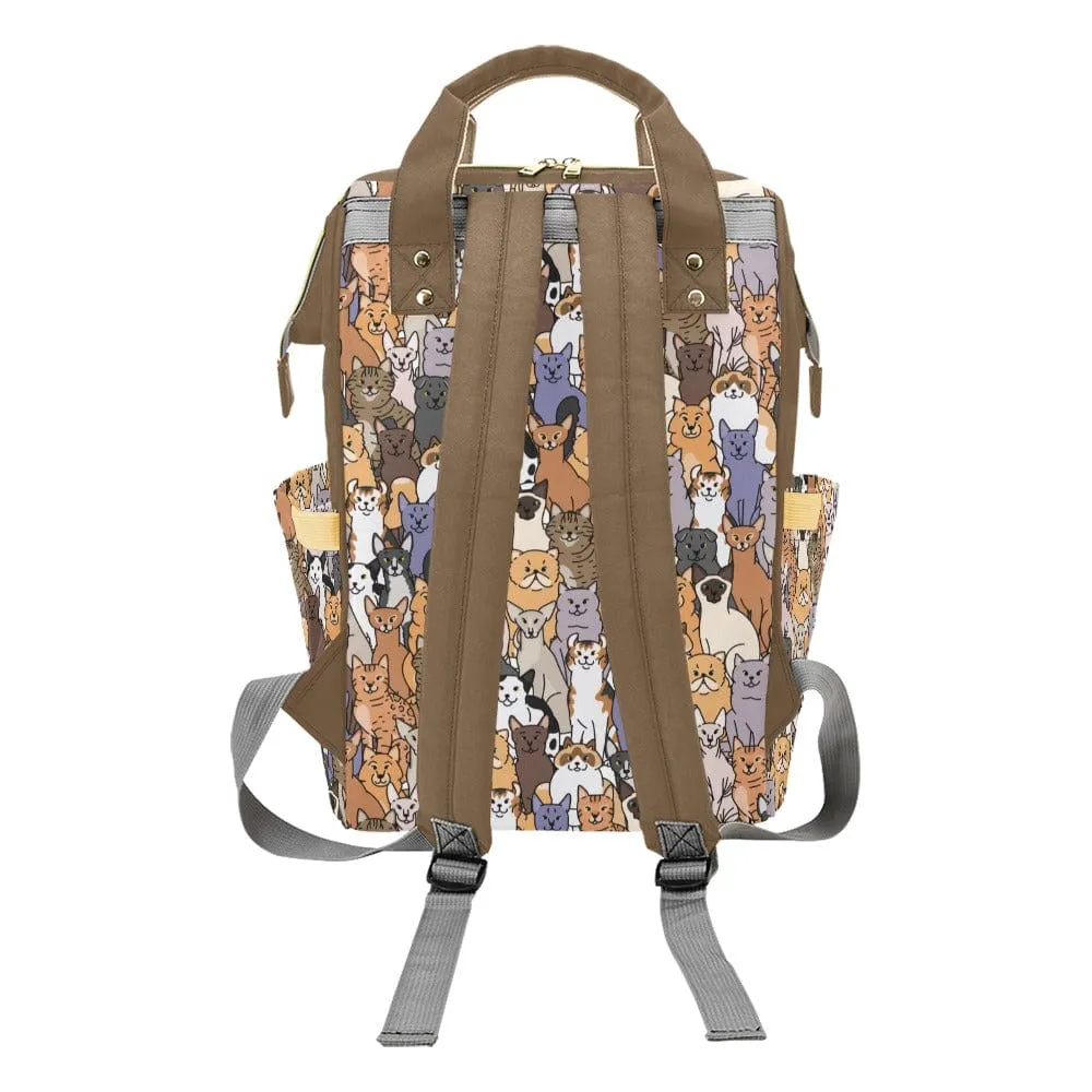 World of Cats Multifunctional Diaper Backpack Bag