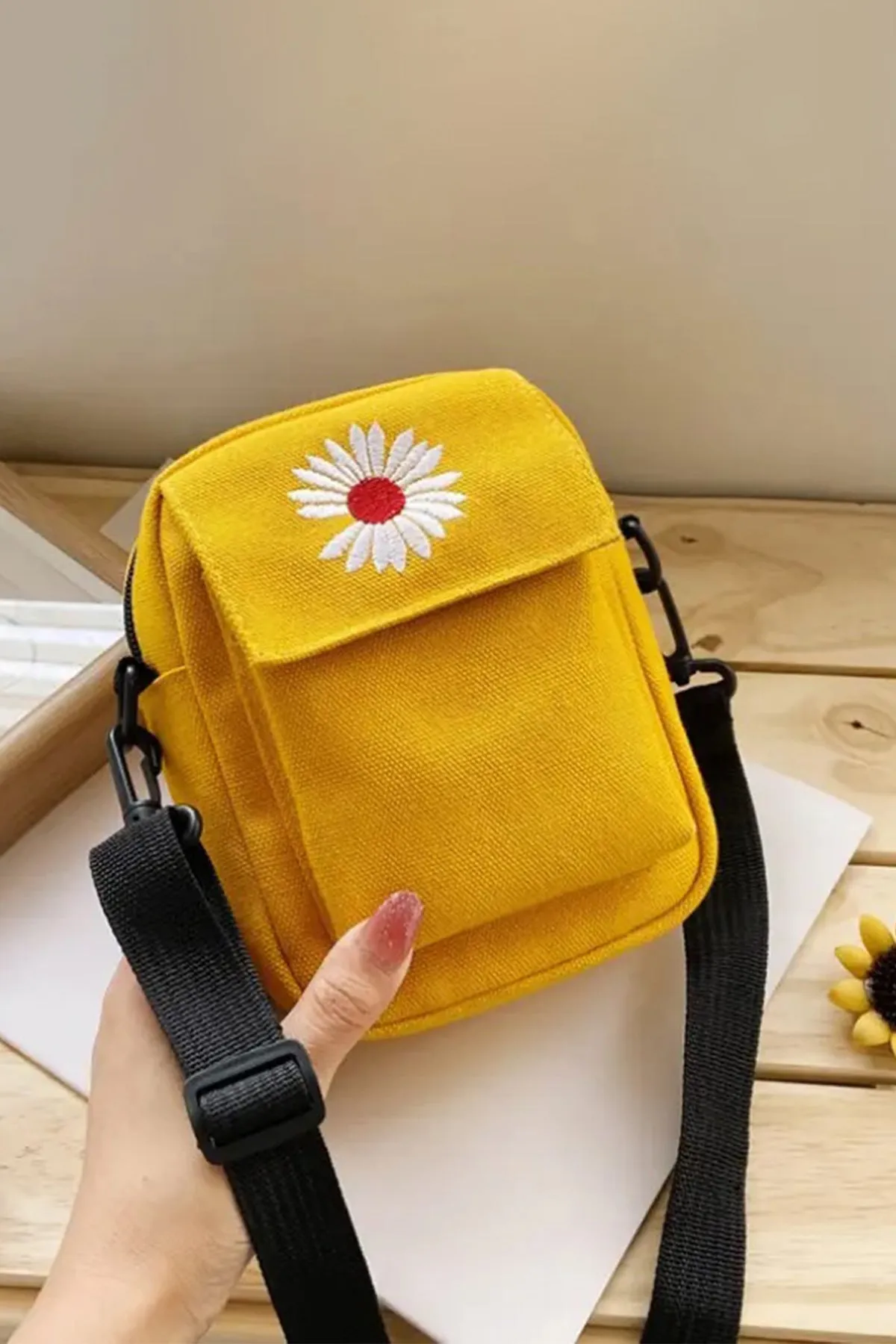 Yellow Mini Canvas bag - A23 - WHB0046