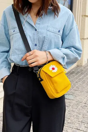 Yellow Mini Canvas bag - A23 - WHB0046